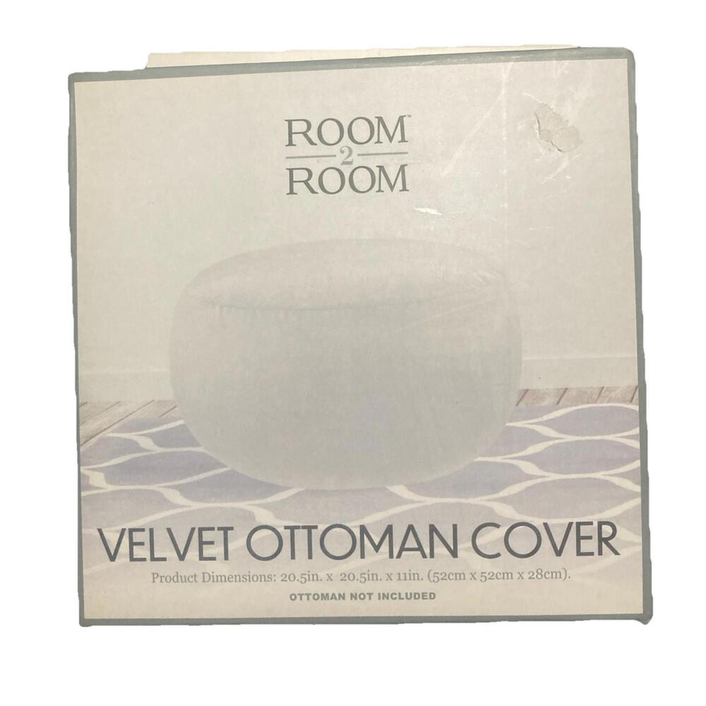 Velvet‎ Ottoman Cover